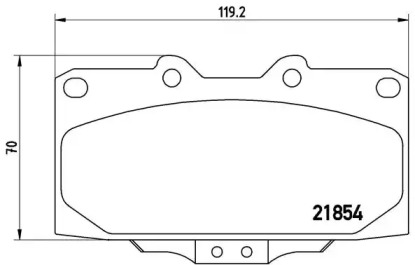 Комплект тормозных колодок A.B.S. P56034