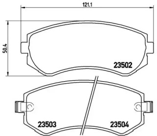 Комплект тормозных колодок A.B.S. P56039