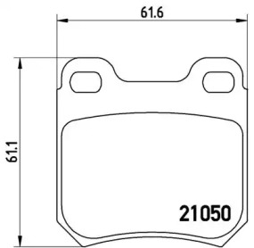 Комплект тормозных колодок A.B.S. P59014