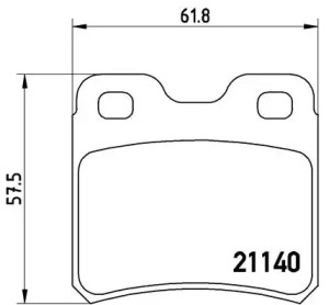 Комплект тормозных колодок A.B.S. P59018