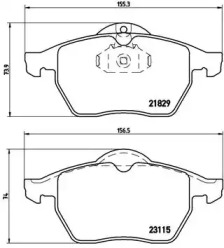 Комплект тормозных колодок A.B.S. P59022