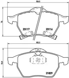 Комплект тормозных колодок A.B.S. P59029