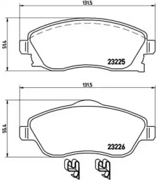 Комплект тормозных колодок A.B.S. P59036