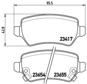 Комплект тормозных колодок A.B.S. P59038