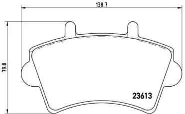 Комплект тормозных колодок A.B.S. P59039