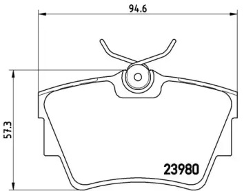 Комплект тормозных колодок A.B.S. P59041