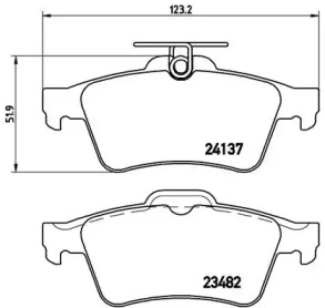 Комплект тормозных колодок A.B.S. P59042