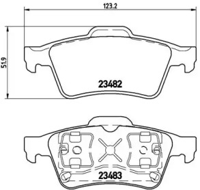 Комплект тормозных колодок A.B.S. P59044