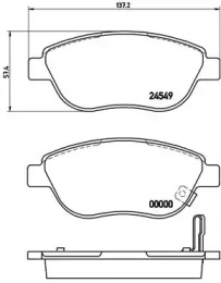 Комплект тормозных колодок A.B.S. P59052