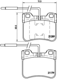 Комплект тормозных колодок A.B.S. P61034