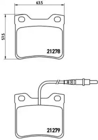 Комплект тормозных колодок A.B.S. P61038