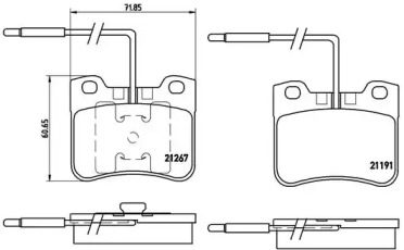 Комплект тормозных колодок A.B.S. P61047