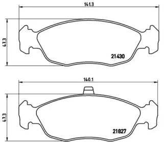 Комплект тормозных колодок A.B.S. P61051