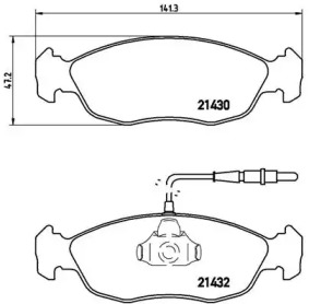 Комплект тормозных колодок A.B.S. P61054