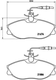 Комплект тормозных колодок A.B.S. P61057