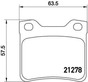 Комплект тормозных колодок A.B.S. P61058