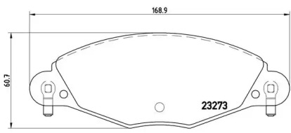 Комплект тормозных колодок A.B.S. P61072