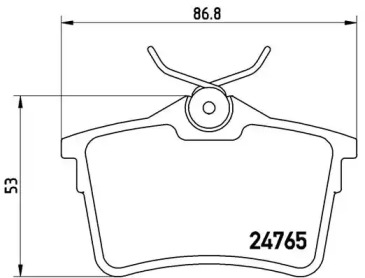 Комплект тормозных колодок A.B.S. P61084