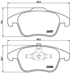 Комплект тормозных колодок A.B.S. P61086