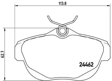 Комплект тормозных колодок A.B.S. P61087