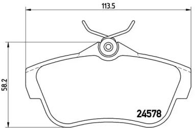 Комплект тормозных колодок A.B.S. P61095