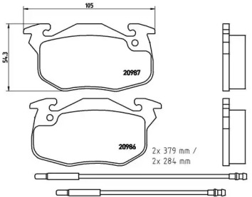 Комплект тормозных колодок A.B.S. P61099