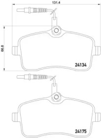 Комплект тормозных колодок A.B.S. P61109