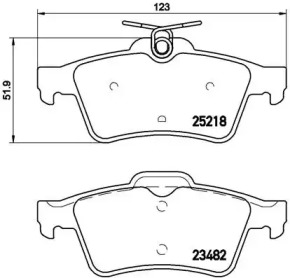 Комплект тормозных колодок A.B.S. P61110