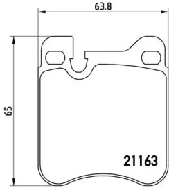 Комплект тормозных колодок A.B.S. P65010