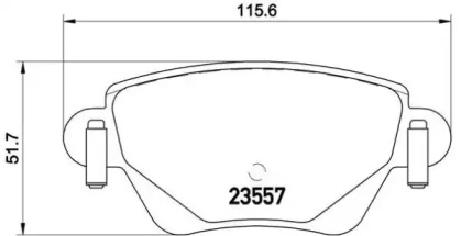 Комплект тормозных колодок A.B.S. P68028