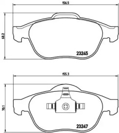 Комплект тормозных колодок A.B.S. P68030