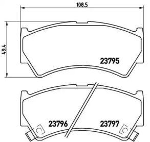 Комплект тормозных колодок A.B.S. P79013