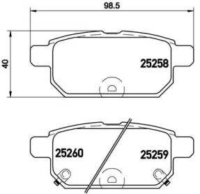 Комплект тормозных колодок A.B.S. P79029