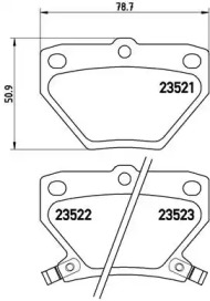 Комплект тормозных колодок A.B.S. P83052