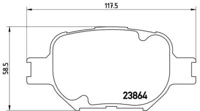 Комплект тормозных колодок A.B.S. P83054