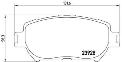 Комплект тормозных колодок A.B.S. P83062