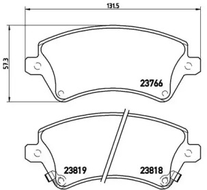 Комплект тормозных колодок A.B.S. P83064