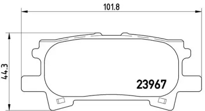 Комплект тормозных колодок A.B.S. P83068