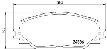 Комплект тормозных колодок A.B.S. P83082