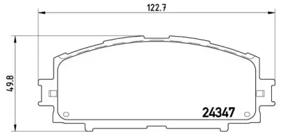 Комплект тормозных колодок A.B.S. P83086