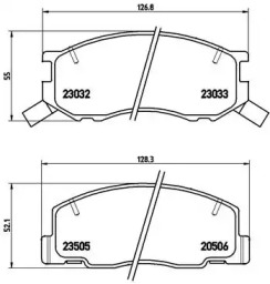 Комплект тормозных колодок A.B.S. P83093