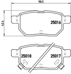 Комплект тормозных колодок A.B.S. P83133