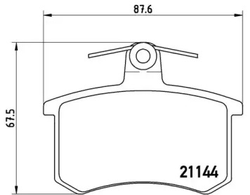 Комплект тормозных колодок A.B.S. P85013