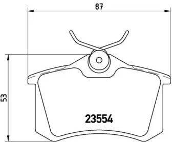 Комплект тормозных колодок A.B.S. P85017