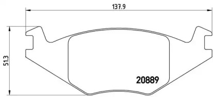 Комплект тормозных колодок A.B.S. P85019