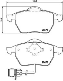 Комплект тормозных колодок A.B.S. P85026