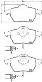 Комплект тормозных колодок A.B.S. P85037