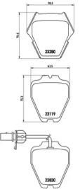 Комплект тормозных колодок A.B.S. P85067