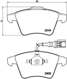 Комплект тормозных колодок A.B.S. P85090