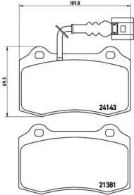 Комплект тормозных колодок A.B.S. P85104